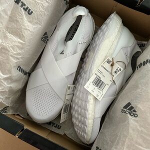 Adidas Women’s white Ultraboost DNA Running Shoe, slip on